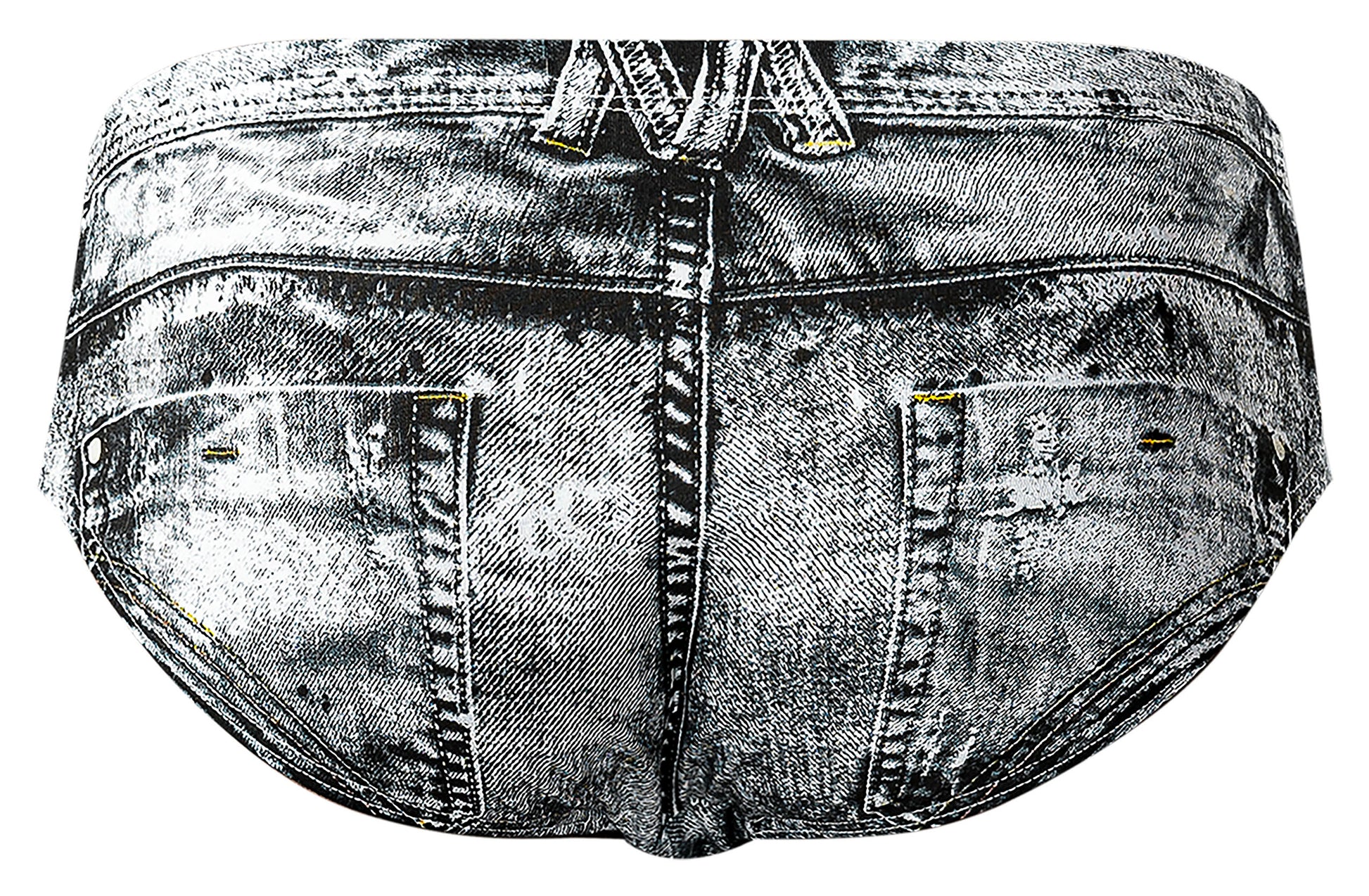 Male Power Dirty Denim Bikini Denim Print L