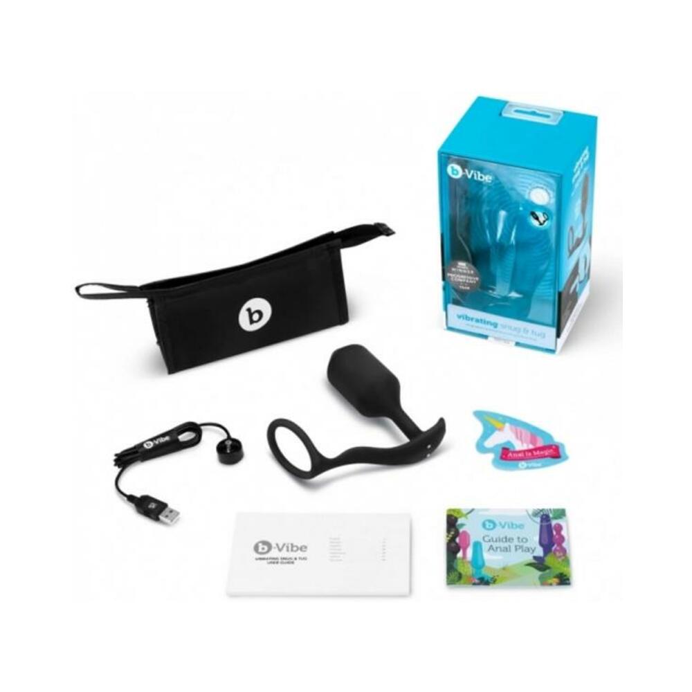 B-Vibe Vibrating Snug & Tug XL Black