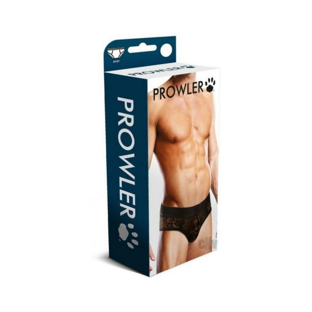 Prowler Black Lace Brief Lg