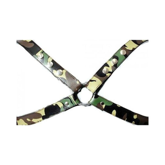 Sensual Sin Leather X Harness Camo S/M