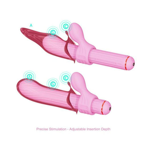 Magic Stick S1 Plus Multi Functioning Vibe Pink