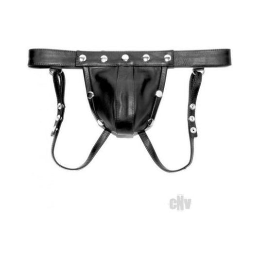 Prowler Red Leather Harn Jock Blk Xl