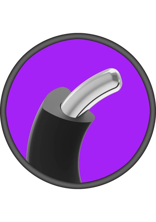 Merci Silicone Covered Metal Cock Ring 50mm Black