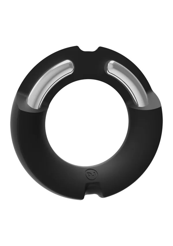 Merci Silicone Covered Metal Cock Ring 50mm Black