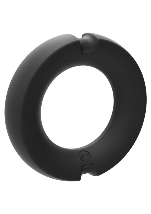 Merci Silicone Covered Metal Cock Ring 50mm Black