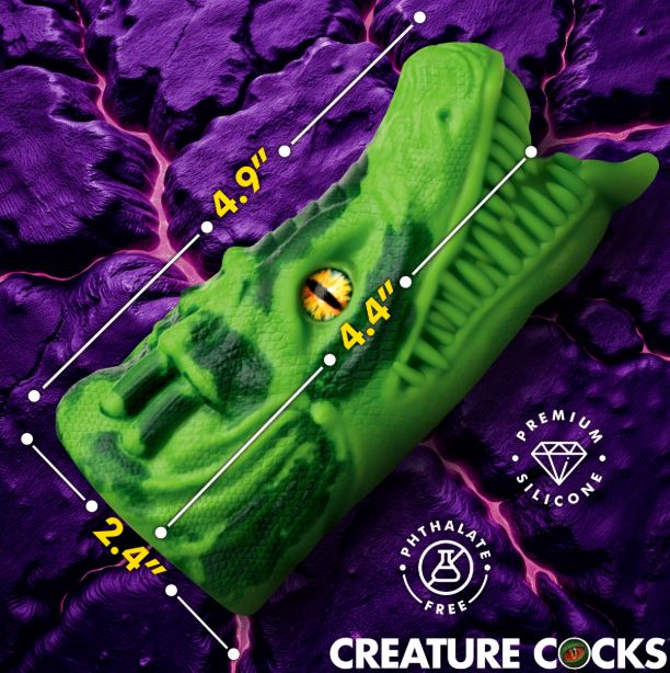 Dragon Tamer Silicone Stroker - Green