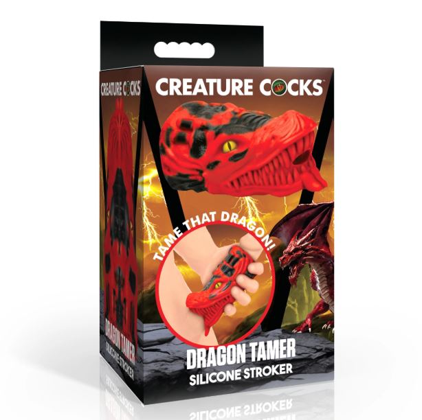 Dragon Tamer Silicone Stroker - Red