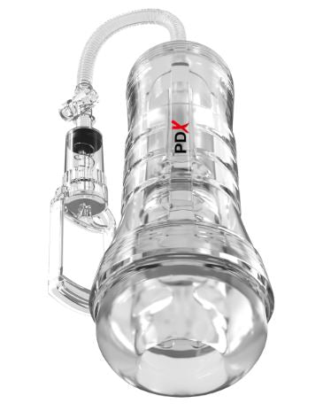 PDX Elite ViewTube Vac XXL Pump See-Thru EZ-Grip Pump Stroker - Clear