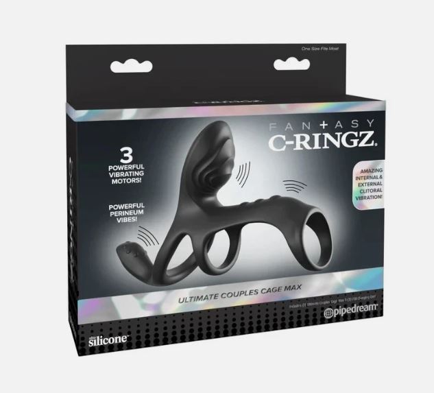 Fantasy C-Ringz Ultimate Couples Cage Max - Black