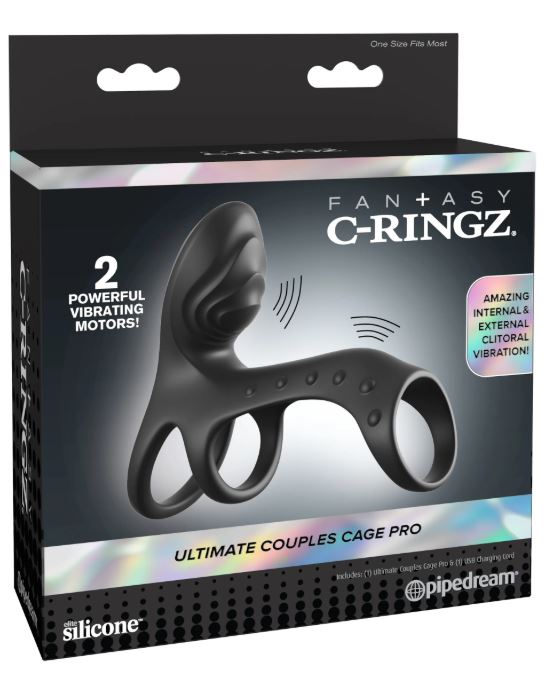 Fantasy C-Ringz Ultimate Couples Cage Pro - Black