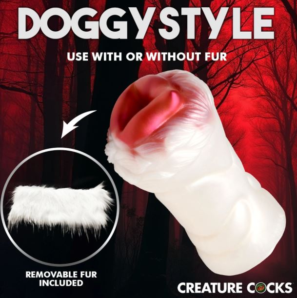 Snow She-Wolf Silicone Stroker