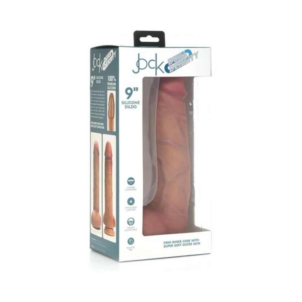 Ultra Realistic Dual Density Silicone Dildo with Balls - 9 Inch