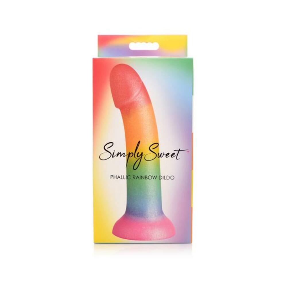 Phallic Rainbow Silicone Dildo