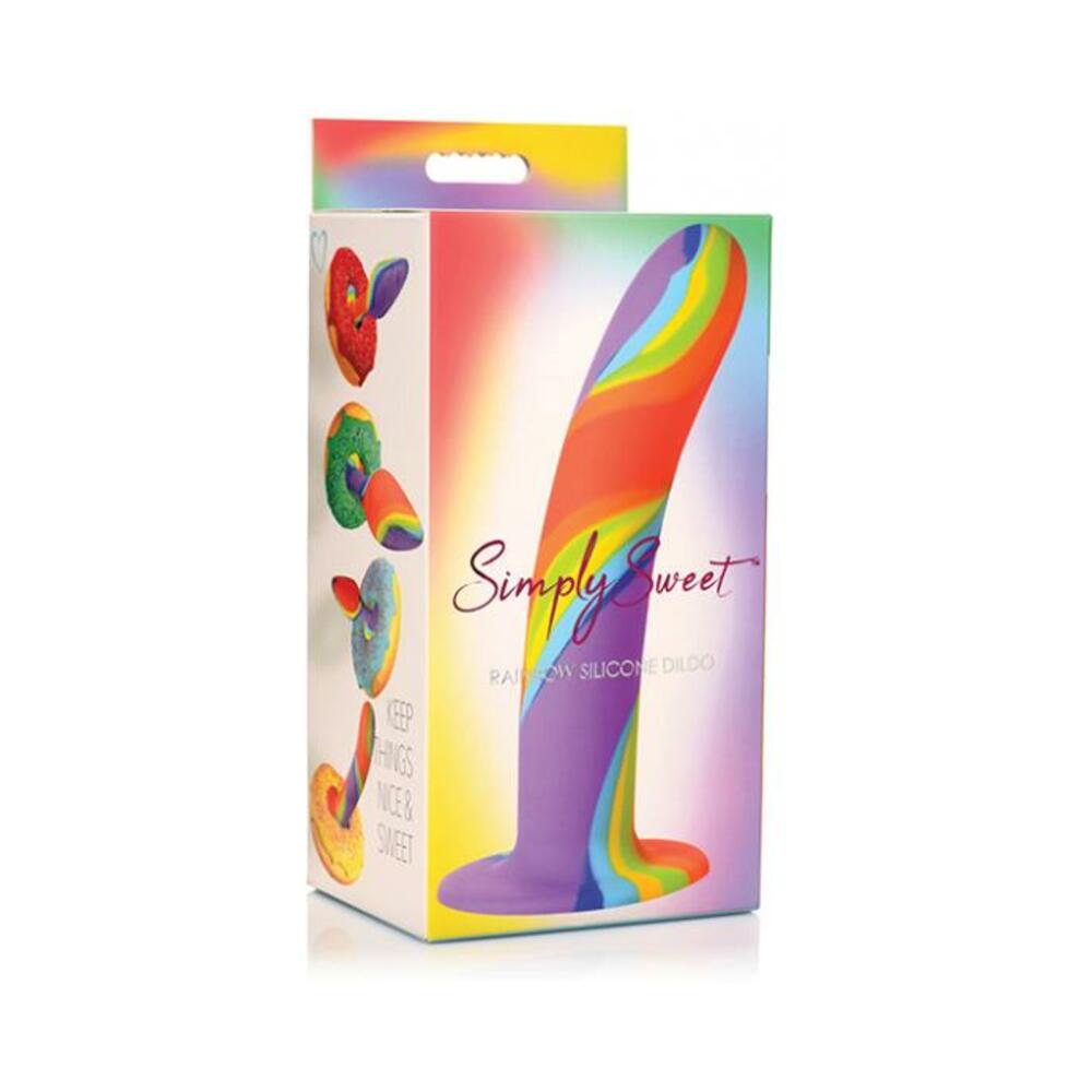 Rainbow Silicone Dildo