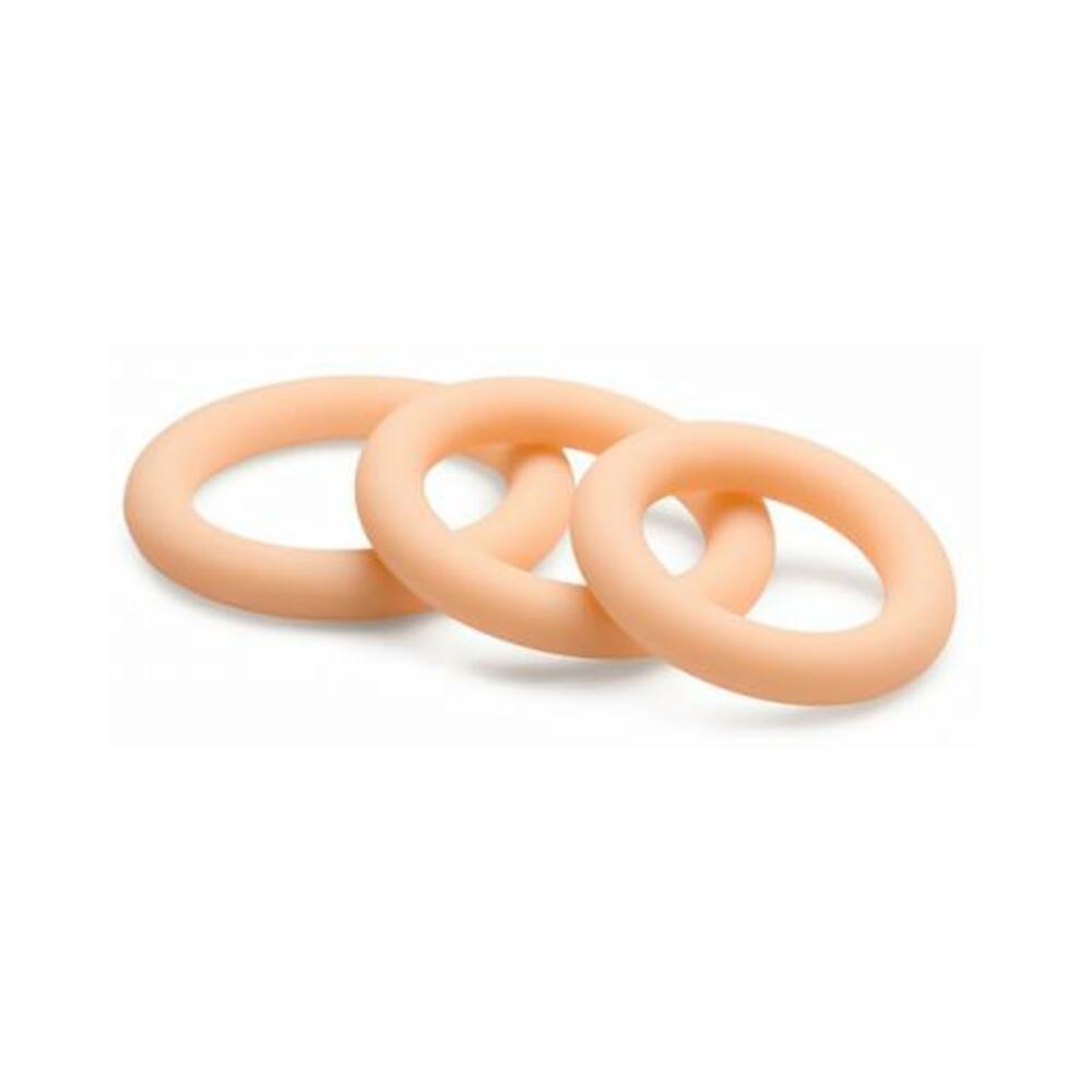 Discreet Silicone Cock Ring Set - Light