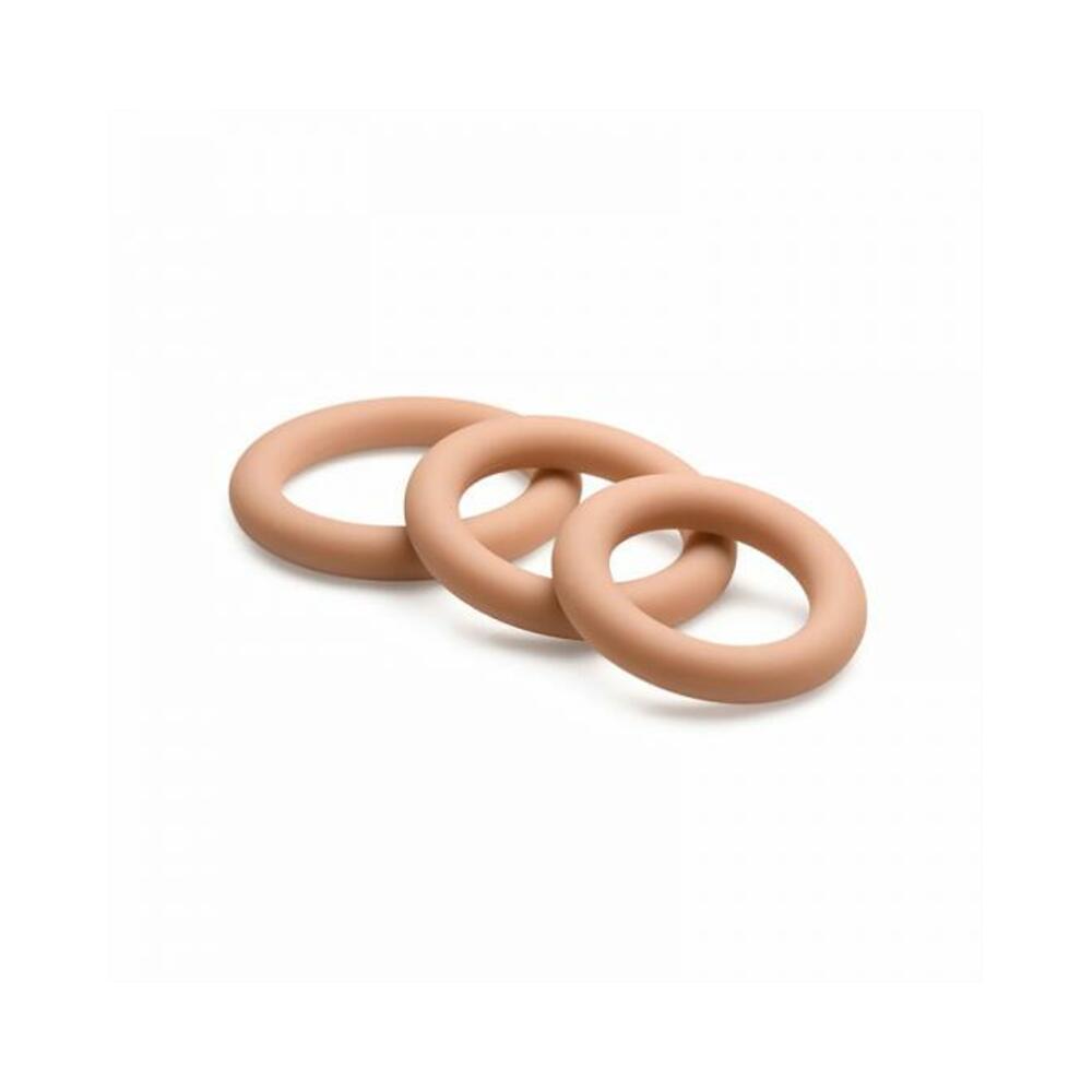 Discreet Silicone Cock Ring Set - Medium