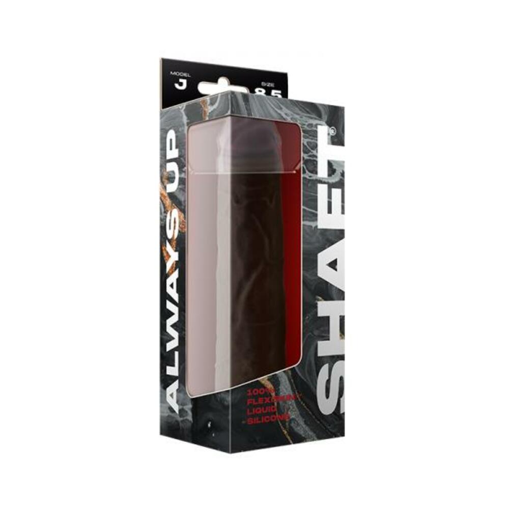 Shaft Model J Liquid Silicone Dong 8.5 In. Mahogany