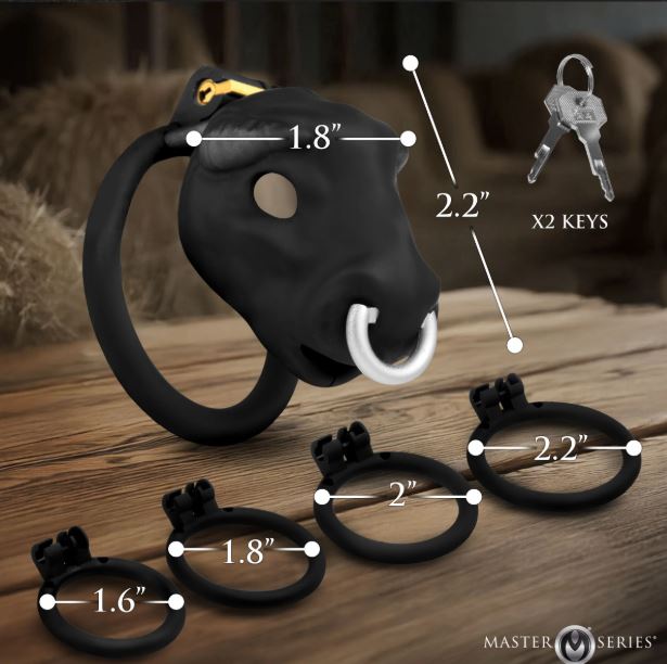 Bull Chastity Cage - Black