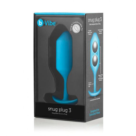 B-Vibe Weighted Snug Plug 3 - 180 g Teal