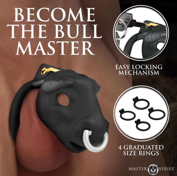 Bull Chastity Cage - Black