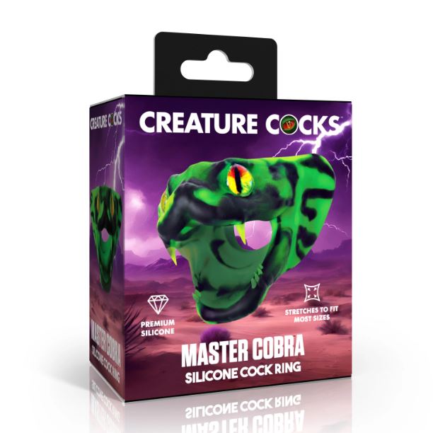 Master Cobra Silicone Cock Ring - Green