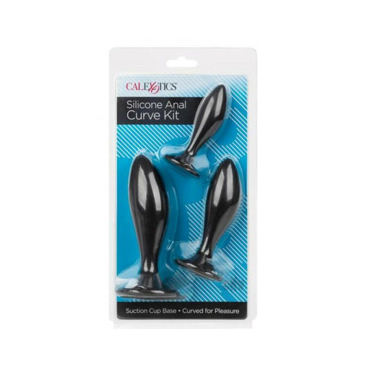 Silicone Anal Curve Kit Black