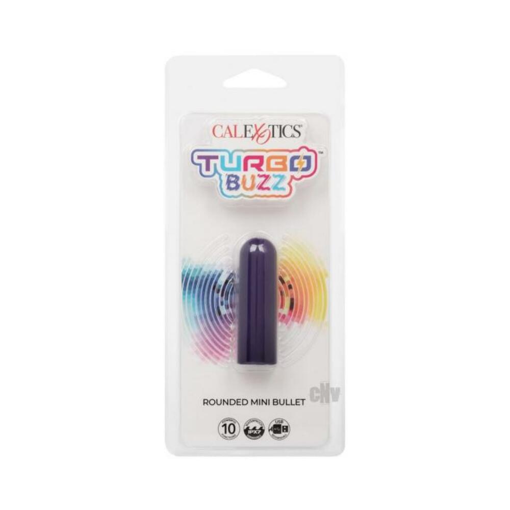 Turbo Buzz Rounded Mini Bullet Stimulator - Purple
