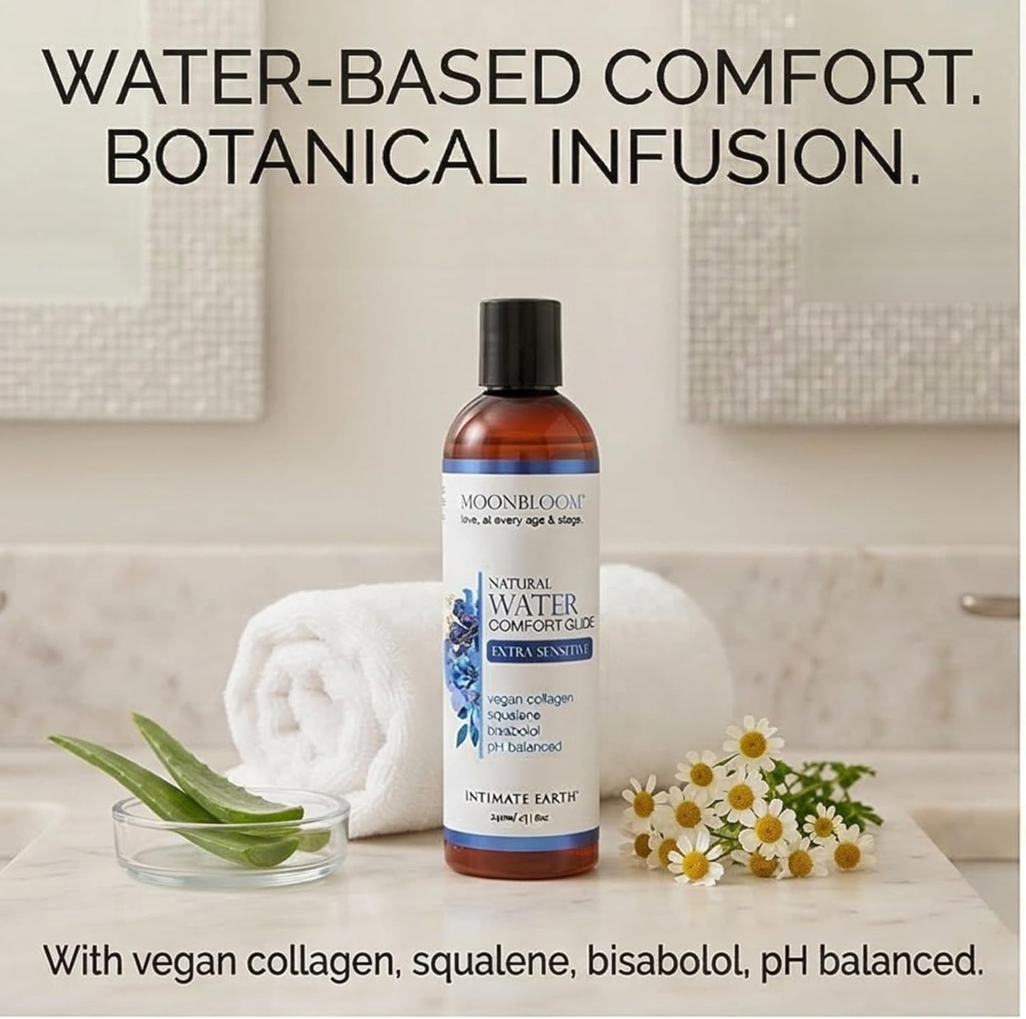 Intimate Earth Moonbloom Water Glide 8OZ/240ML