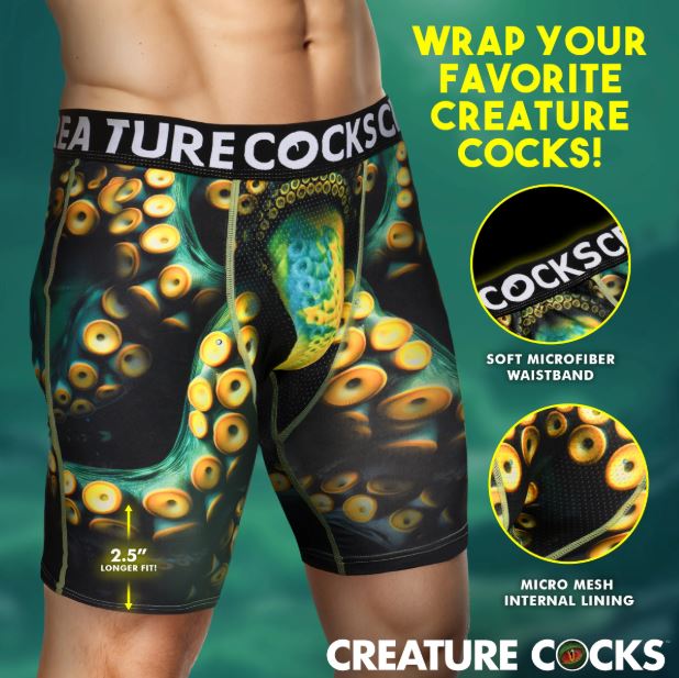 Creature Wear Monstropus Tentacled Monster Boxer Shorts - X-Large