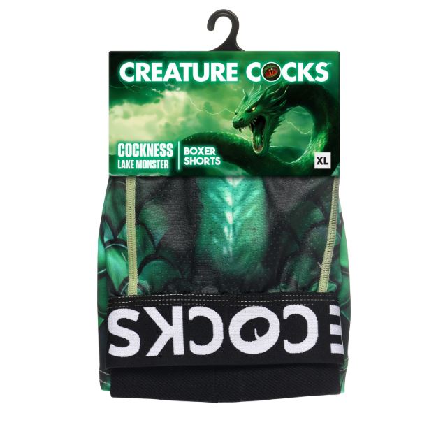 Creature Wear Cockness Monster Lake Creature Boxer Shorts - X-Large