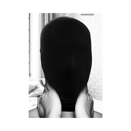 Ouch! Black & White Subjugation Mask Allows Just A Hint Of Light Black