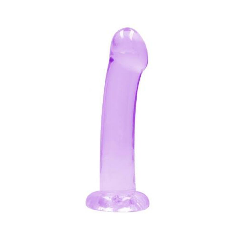Shots Realrock Crystal Clear 7" Dildo - Purple