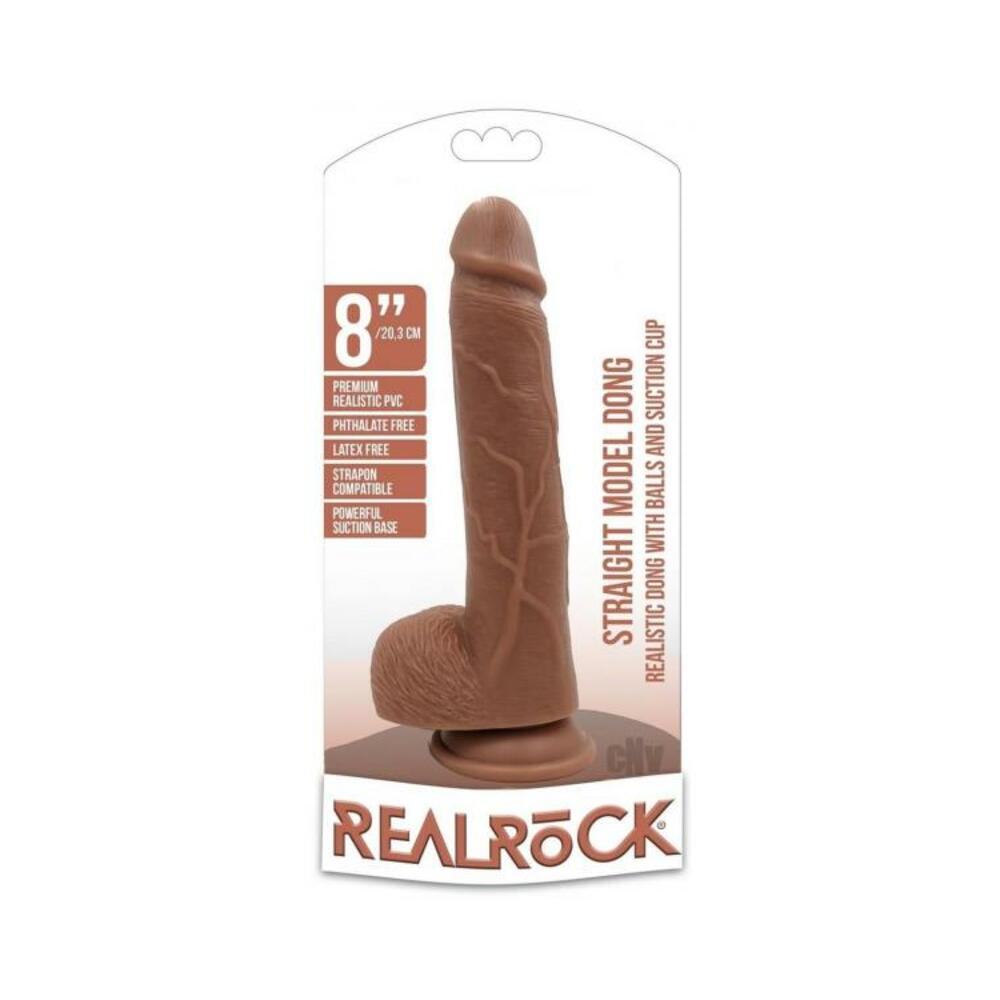 Realrock Straight W/balls 8 Tan