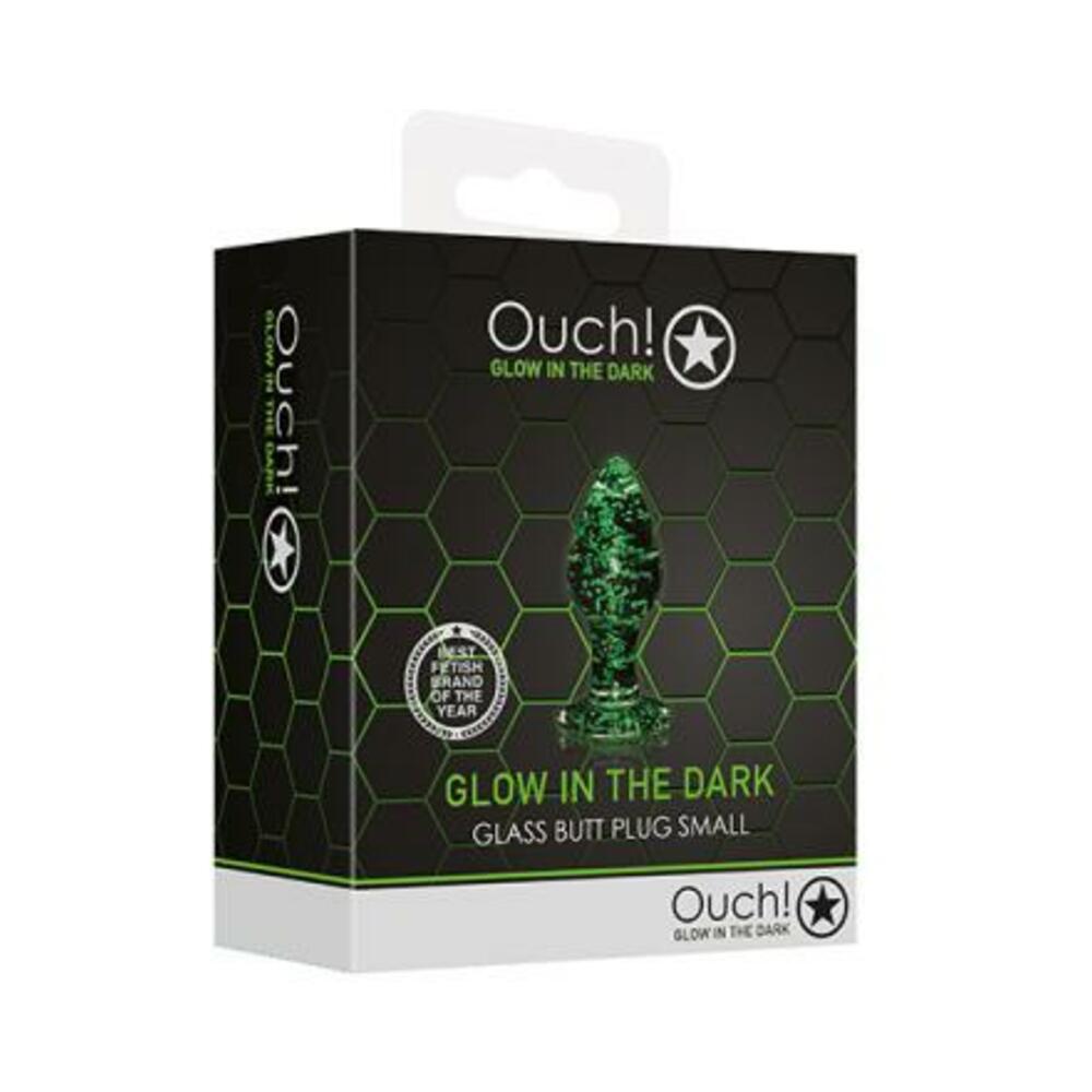 Ouch Glass Butt Plug Gitd Sm