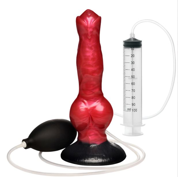 Hell Hound Squirting Silicone Dildo