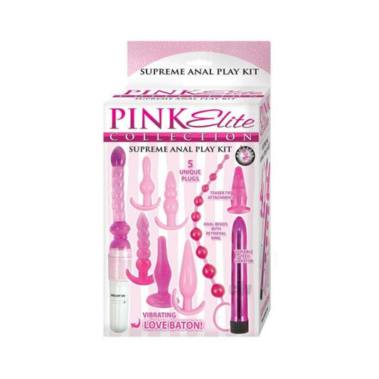 Pink Elite Collection Supreme Anal Play Kit Pink