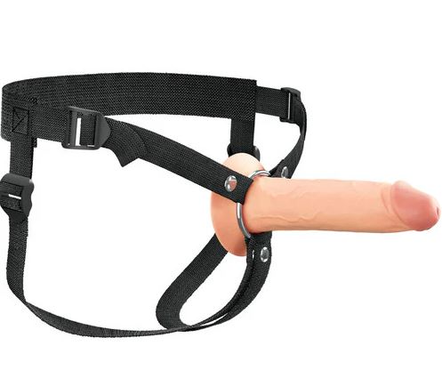 Fantasy X-Tensions Elite Hollow Silicone Strap-On 7in Light