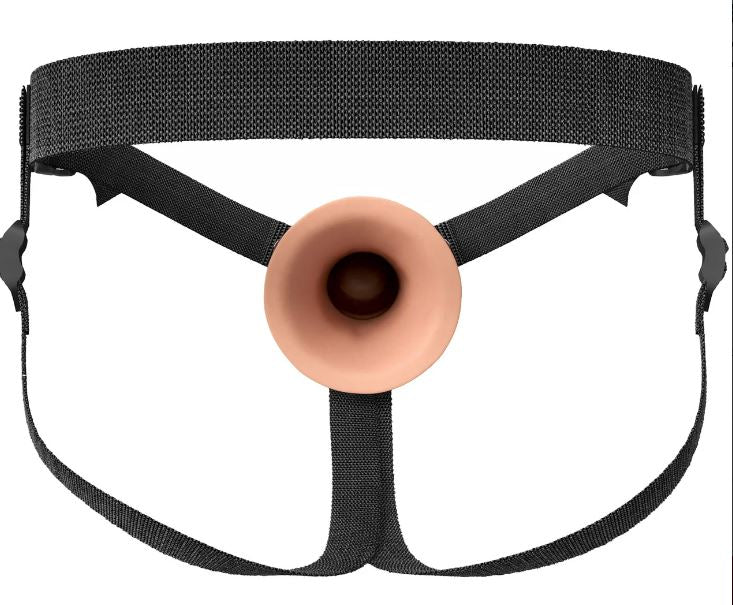 Fantasy X-Tensions Elite Hollow Silicone Strap-On 7in Light