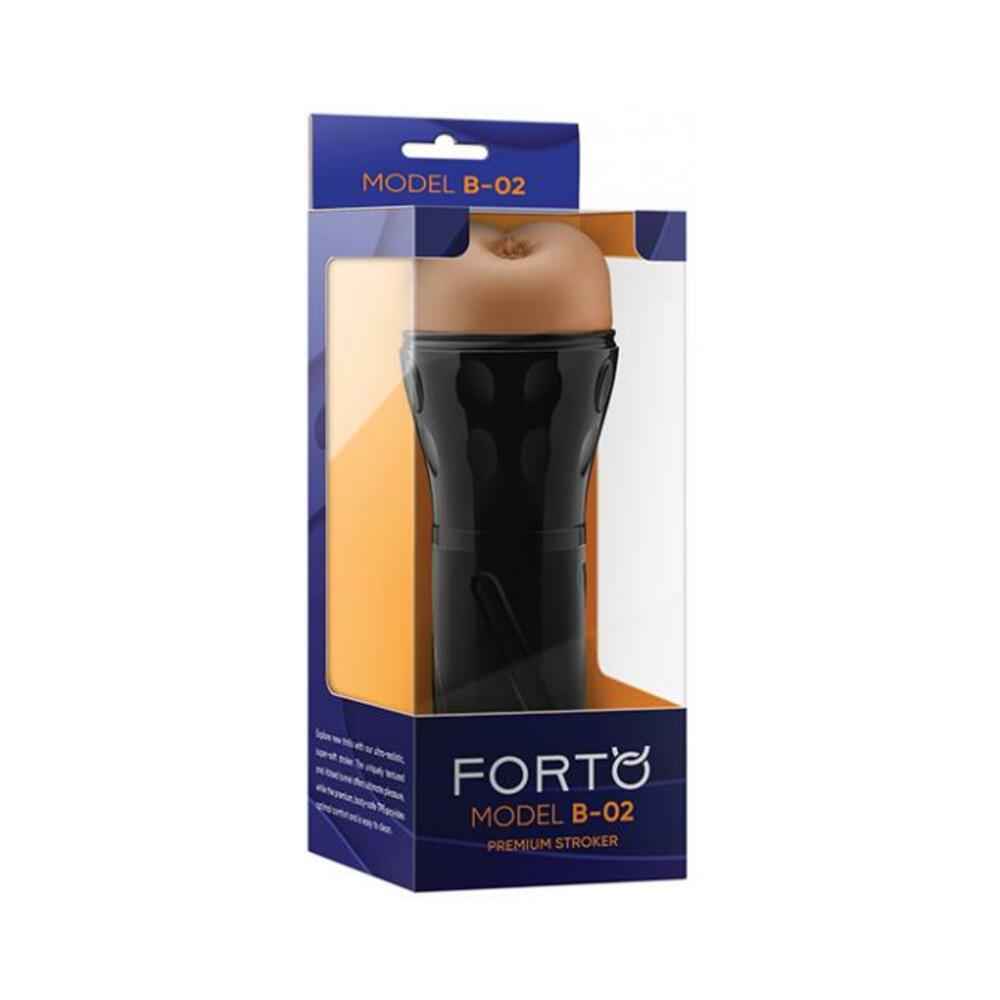 Forto Model B-02 Hard-skin Ass Masturbator - Tan