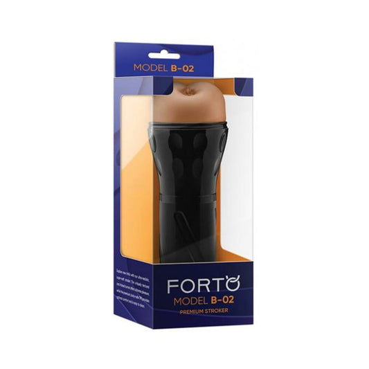 Forto Model B-02 Hard-skin Ass Masturbator - Tan