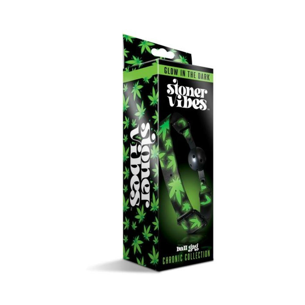 Stoner Vibes Chronic Collection Glow In The Dark Breathable Ball Gag