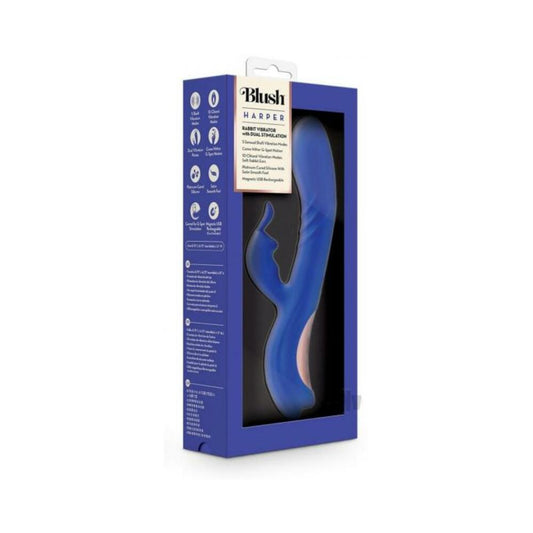 Blush Harper Rabbit Vibrator - Midnight