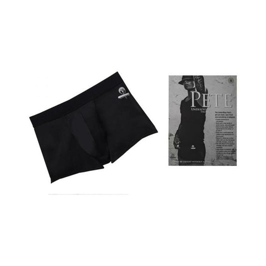 Spareparts Pete Trunks Nylon Packing Underwear Black Size 2xl