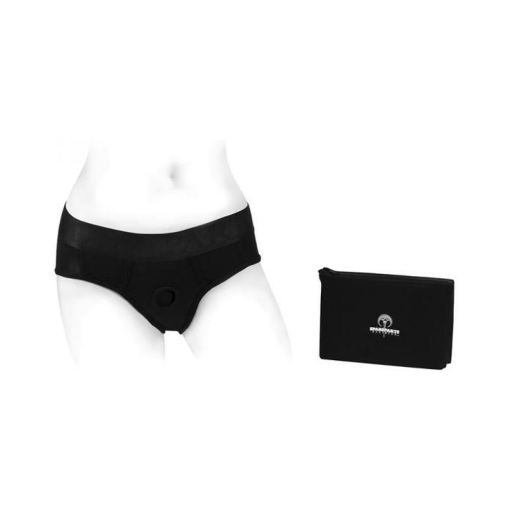 Spareparts Tomboi Rayon Briefs Harness Black Size 4xl