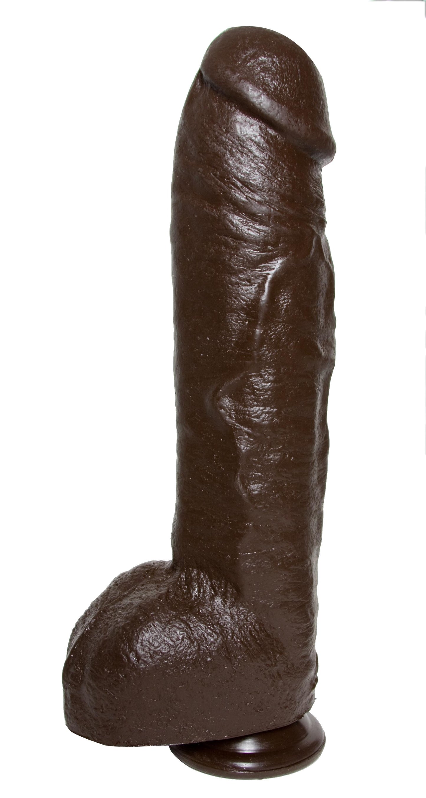 Bam Huge Realistic Cock 13 Inch - Brown
