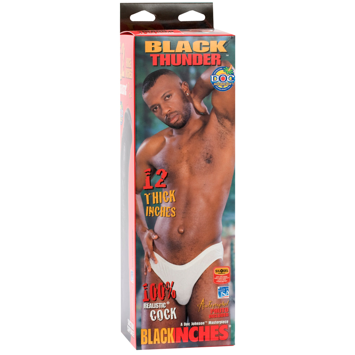 Black Thunder Realistic Cock 12 Inches Brown