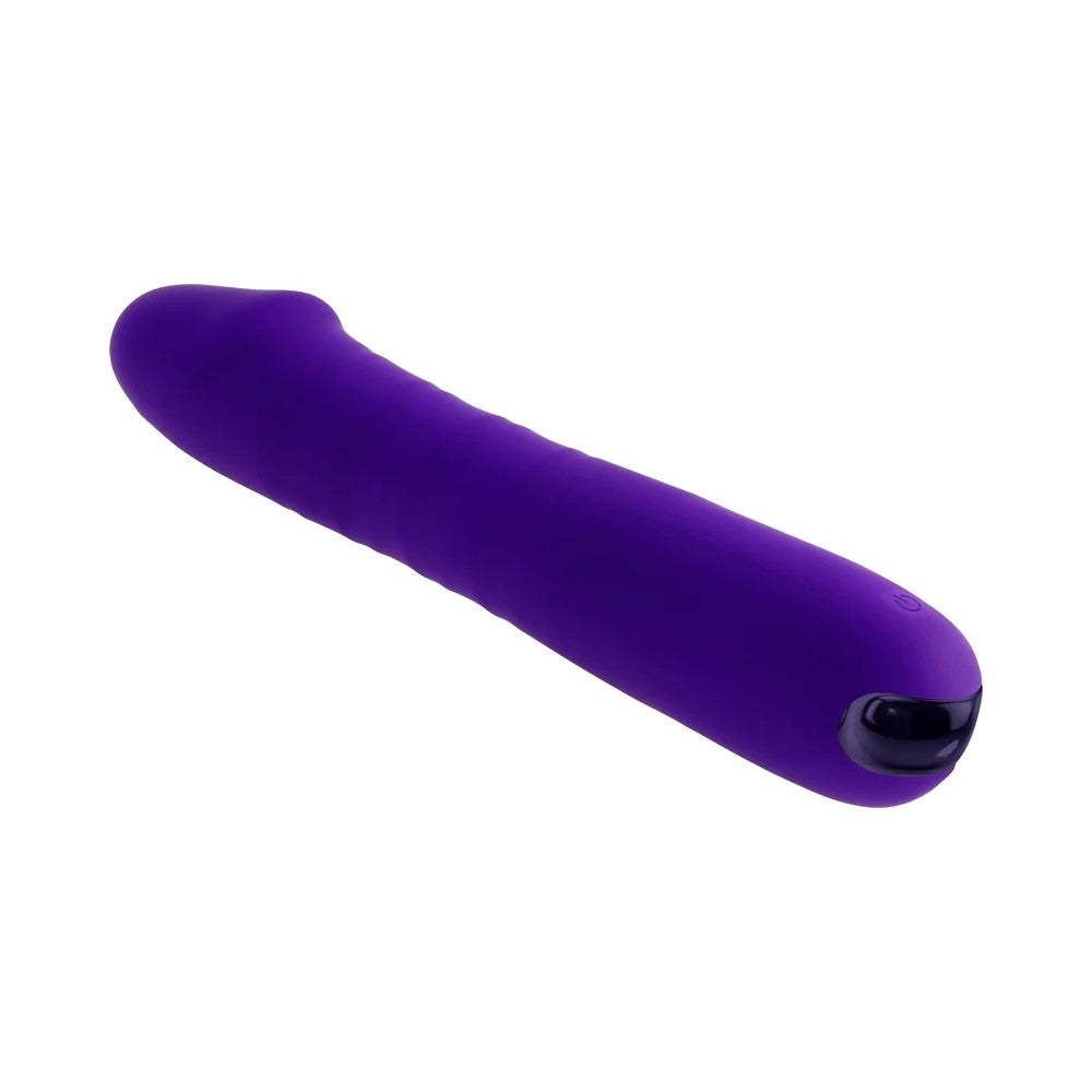 Selopa Ambition Rechargeable Vibrating Thrusting Vibrator Silicone Purple