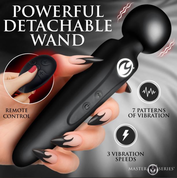Thunderstick Thigh Strap Vibrating Wand with Harness