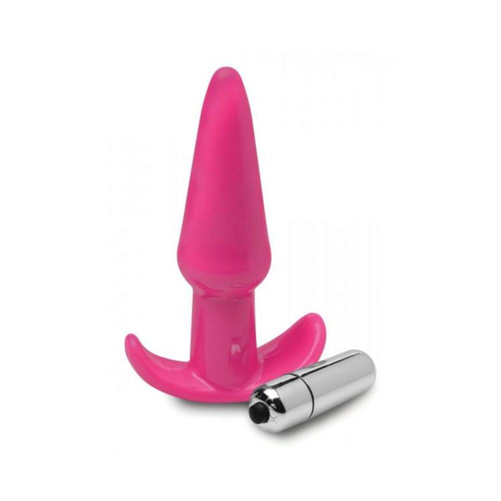 Smooth Vibrating Anal Plug - Pink