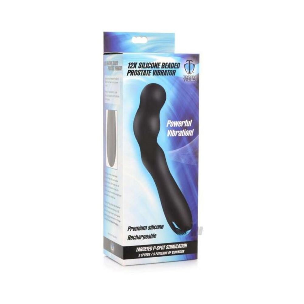 12X Silicone Beaded Prostate Vibrator